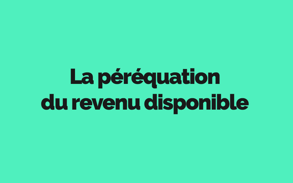 Péréquation du revenu disponible